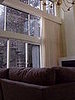 Draperies and flat valance in linen -- Southampton, NY